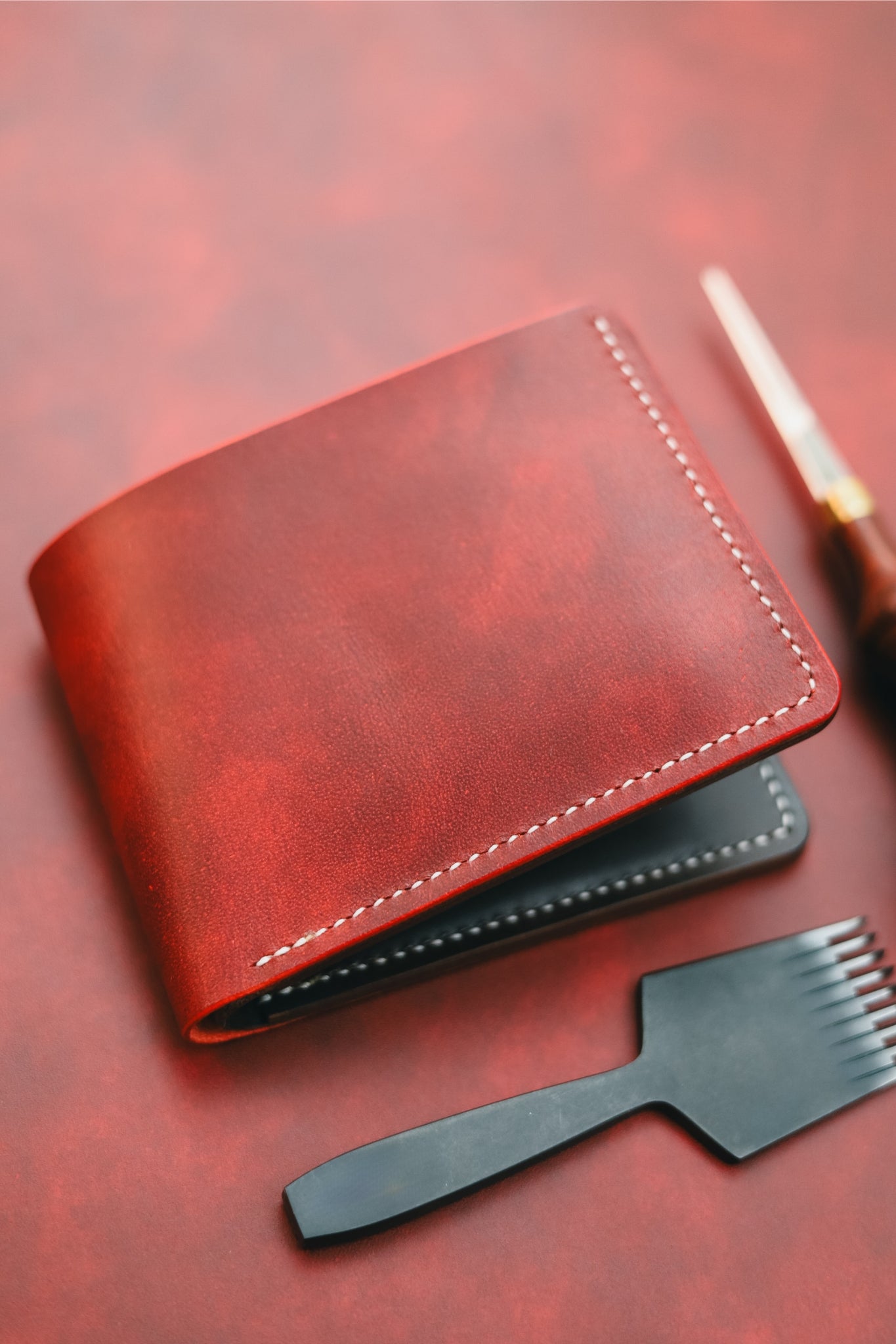 Classic Billfold - Museum Red