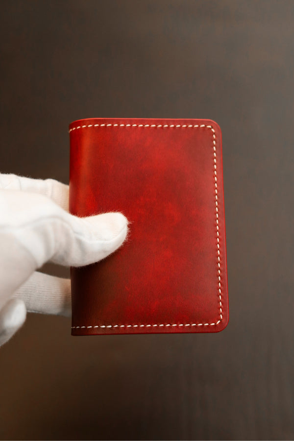 Vertical Billfold - Museum Red