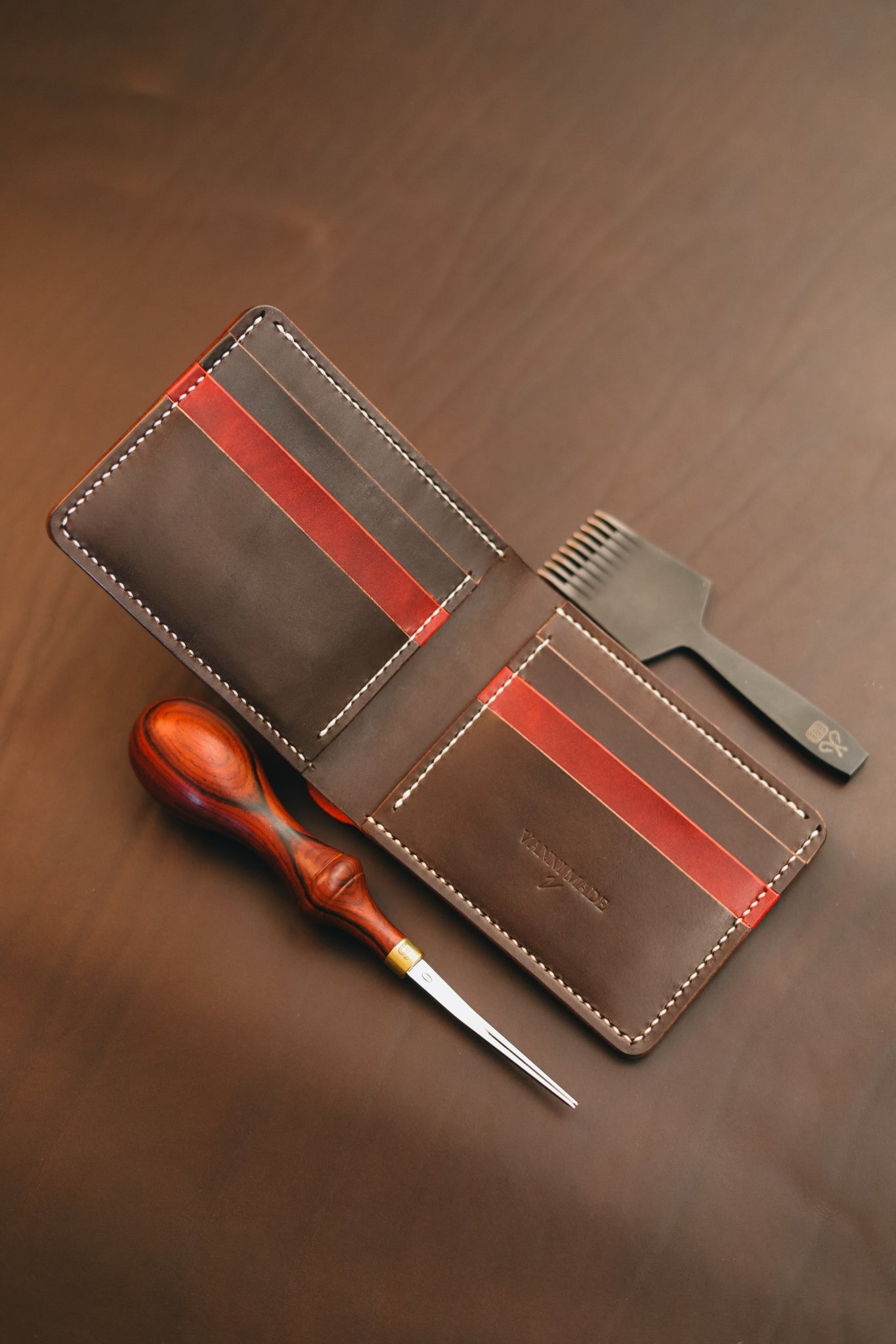 Classic Billfold - Museum Red